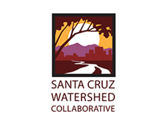 Logo with tree and river for Santa Cruz Watershed Collaborative