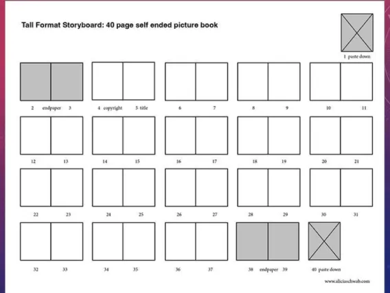 Image of story board layout