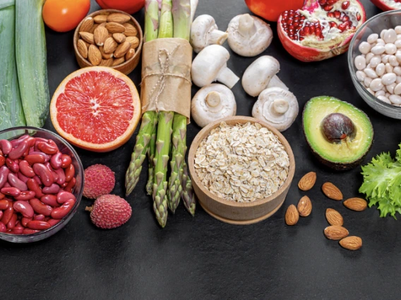 Foods At a Black Table