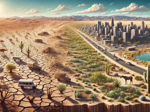 human impacts on the desert