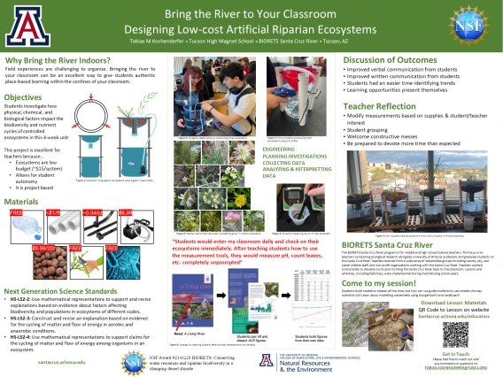 Designing Low-Cost Artificial Riparian Ecosystems