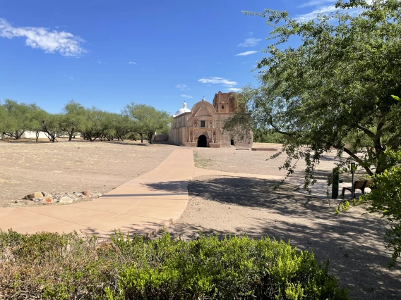 View of the main church at Tumacácori National Historical Park 