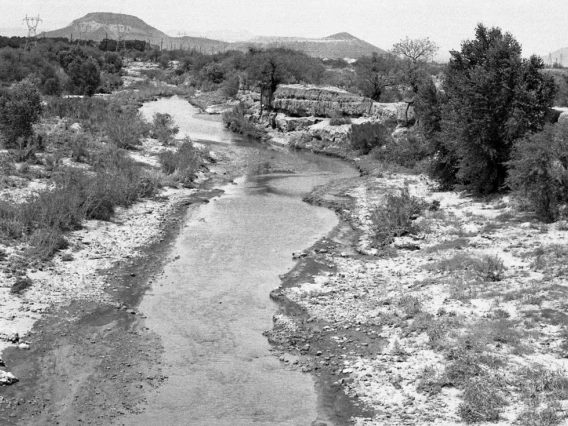 historic Santa Cruz River flowing image