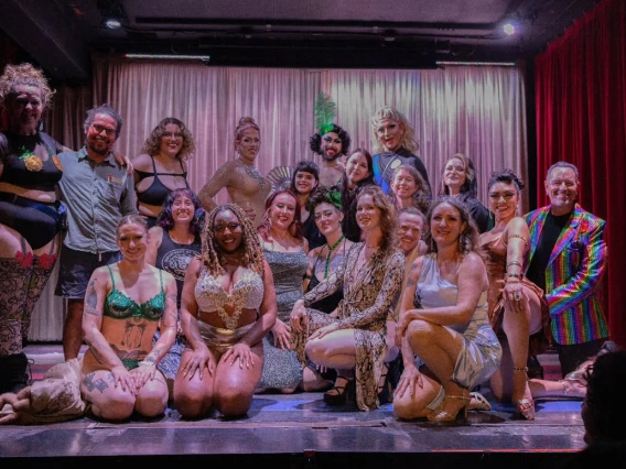 Group of performers from Sonoran Sashay on stage at Club Congress