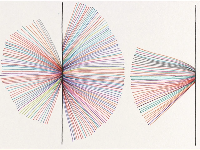 Exploring data through art example with different colors
