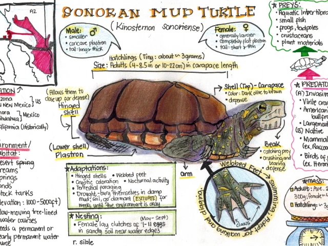 Sonoran Mud Turtle nature journaling example