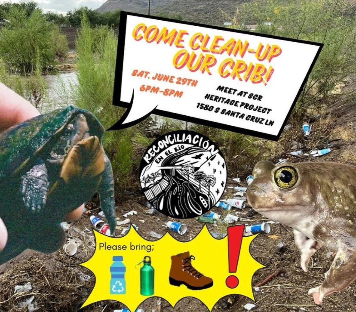 Come clean-up our crib Santa Cruz River clean-up flyer