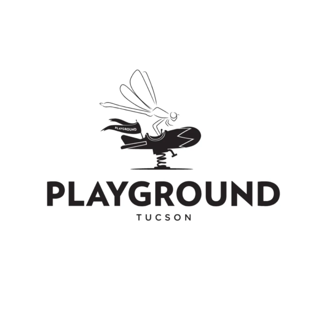 Image of dragonfly on playground equipment