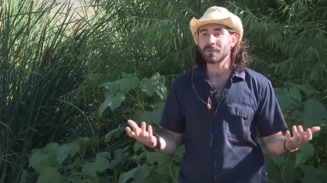 Angel Breault speaking about the Santa Cruz River