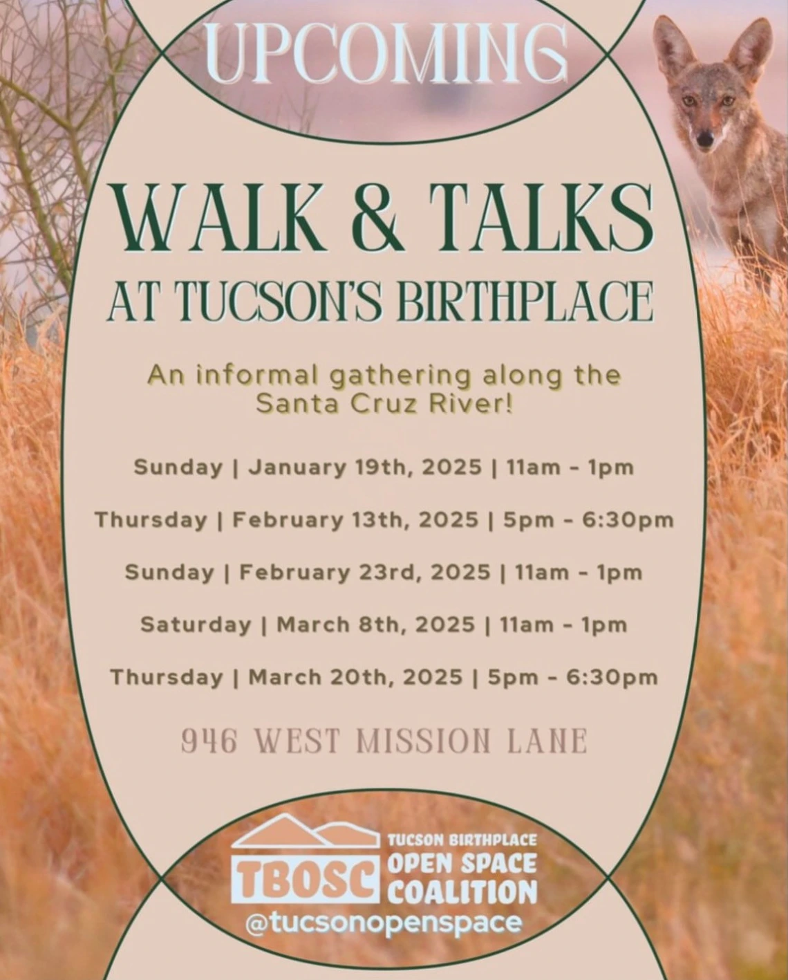 Walk and Talk event poster 