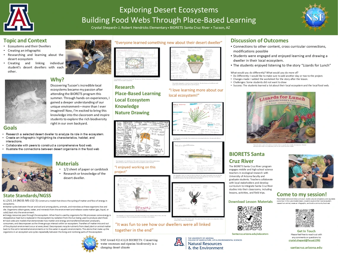Exploring Desert Ecosystems Building Food Webs Through Place Based Learning