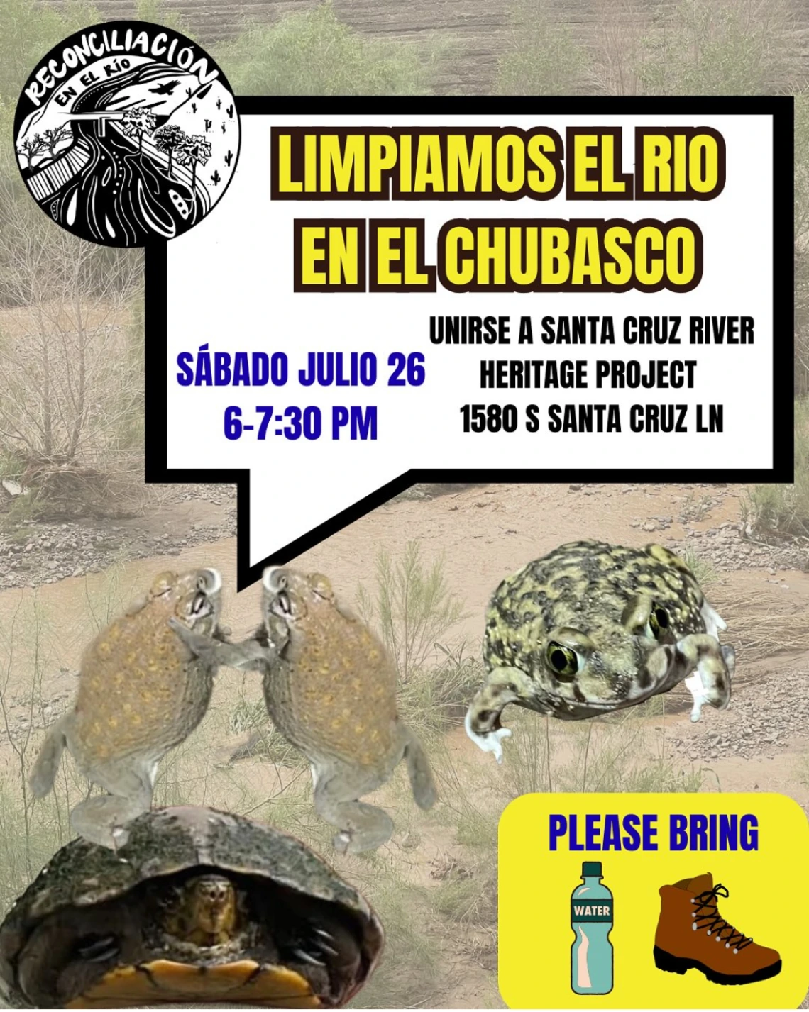 Limpiando El Rio poster del evento