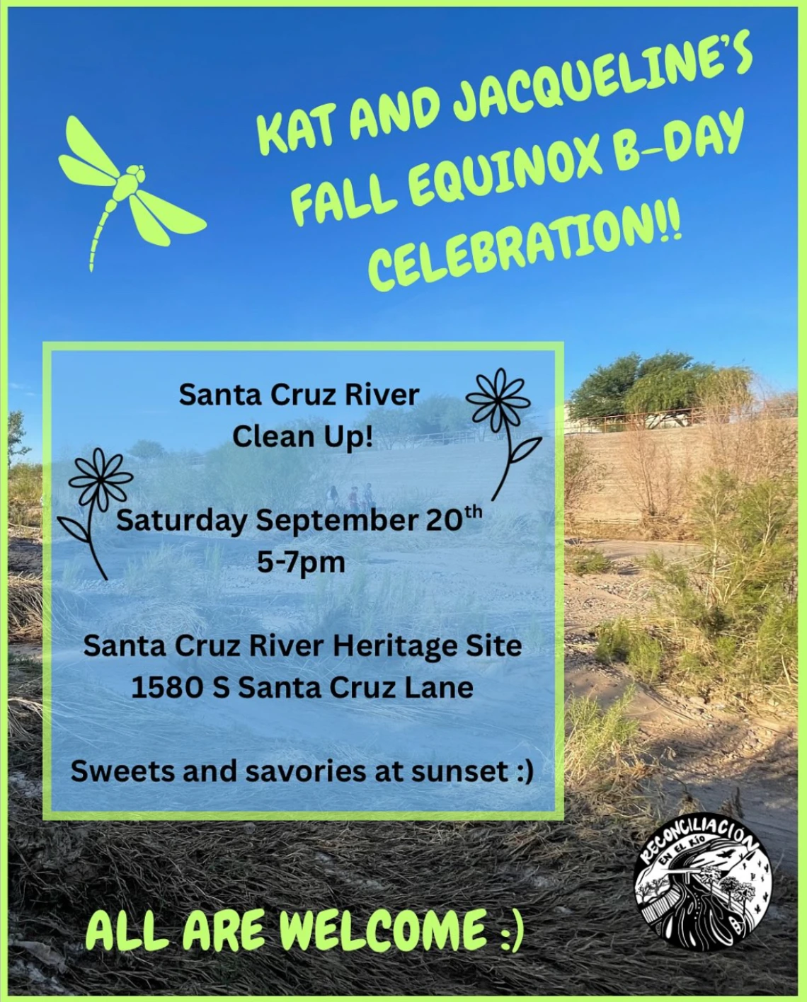 Kat and Jacqueline's Fall Equinox B-day celebration promotional poster
