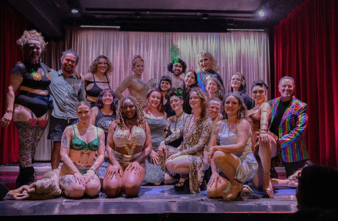 Group of performers from Sonoran Sashay on stage at Club Congress