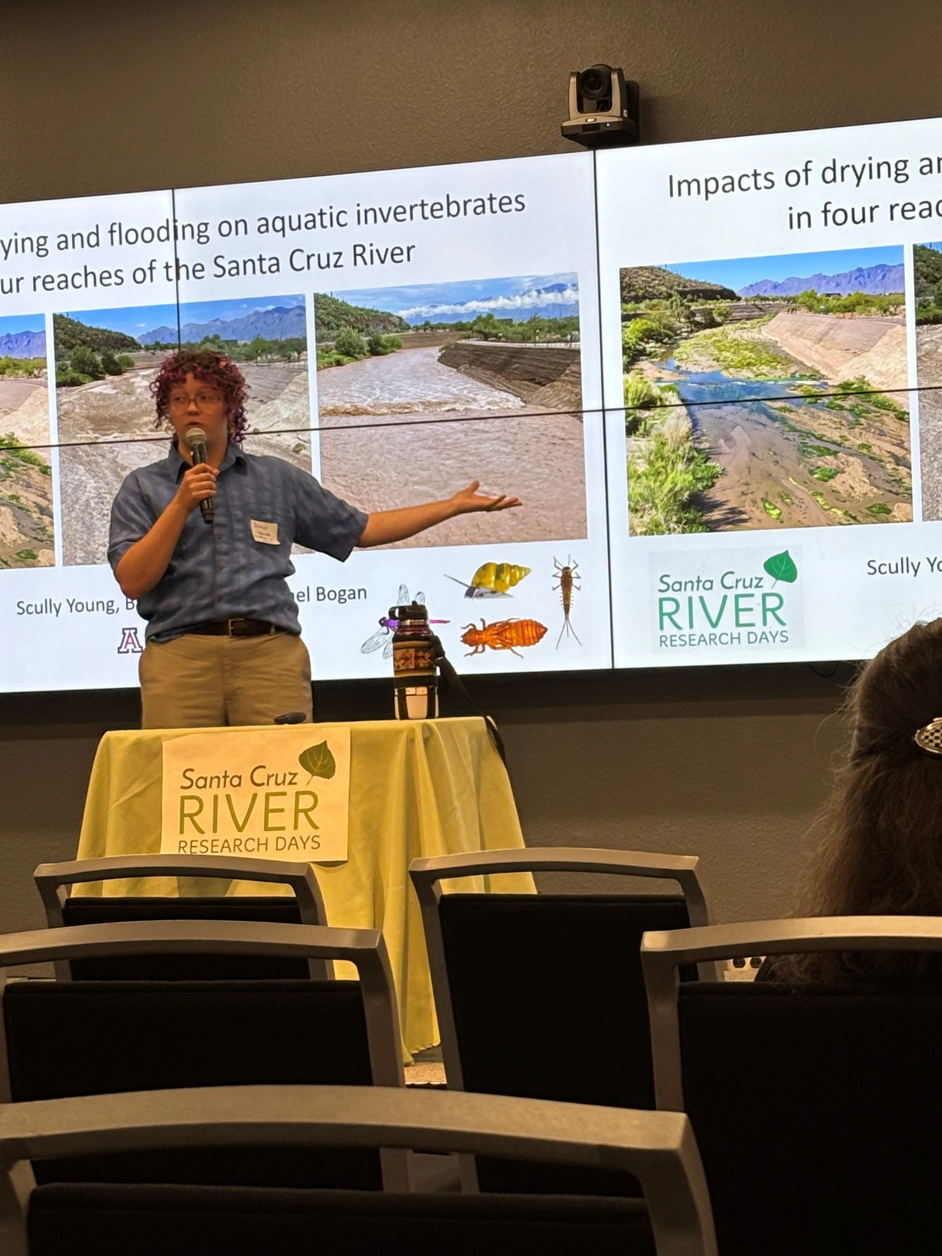 Scully Young presenting at Santa Cruz River Research Days